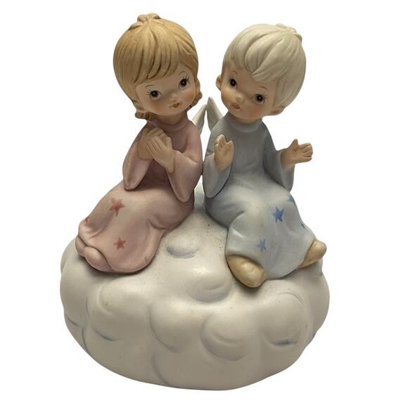 LEFTON China THE CHRISTOPHER COLLECTION 4.5" Music Box "SILENT NIGHT" 1980s - Picture 1 of 3